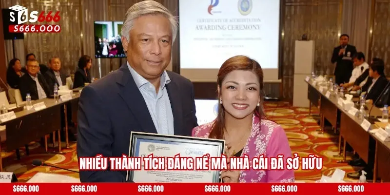 Nhiều thành tích đáng nể mà nhà cái đã sở hữu