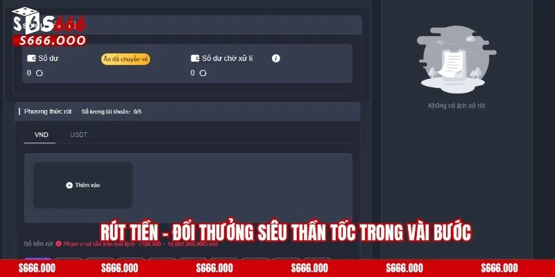 Rút Tiền - Đổi Thưởng Siêu Thần Tốc Trong Vài Bước