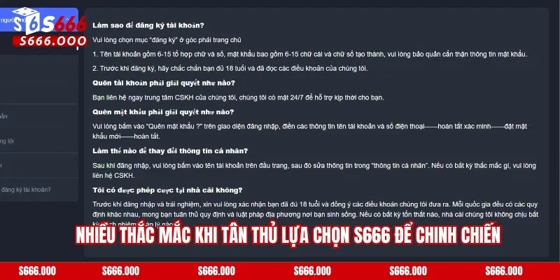Nhiều thắc mắc khi tân thủ lựa chọn S666 để chinh chiến